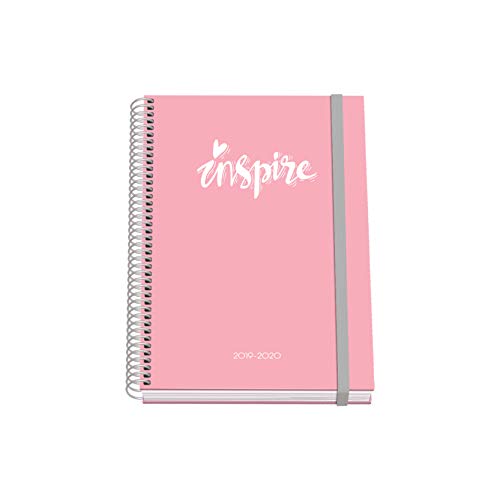 Agenda Escolar DOHE (A5 - 2019/2020 - Semanal - 14.8x21cm) DOHE - Calendários, organizadores e planejadores - espiral, fecho de elástico, interior a cores, 72 folhas