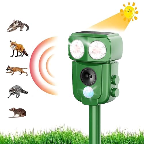 Repelente de Animais Ultrassônico com Energia Solar Biwaya St - Repelentes - repelente, animais, ultrassónico, energia solar, infravermelhos
