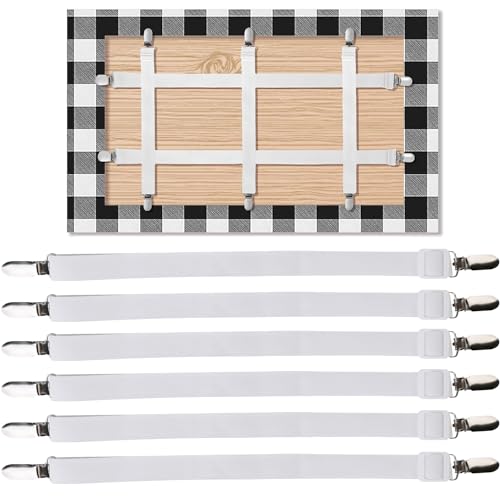 Conjunto 6 Peças Clips de Correia YOUNLEN YOUNLEN - Clipes e pesos para toalhas de mesa - 6 peças, clips de correia, interior, exterior