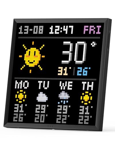 Ecrã de Vídeo Divoom 64X64 Pixels com Controle Remoto DIVOOM - Sinais digitais - 64x64 pixels, controlo remoto, alexa, google home