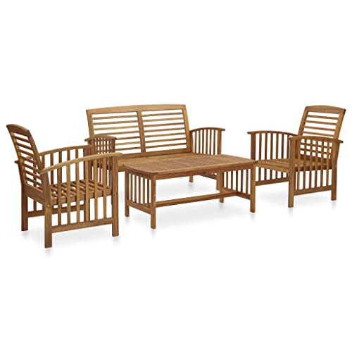 Conjunto de Móveis para Pátio VIDAXL (Castanho - Aço - 80x60x85 cm) vidaXL - Móveis de exterior - castanho, aço, 80x60x85 cm
