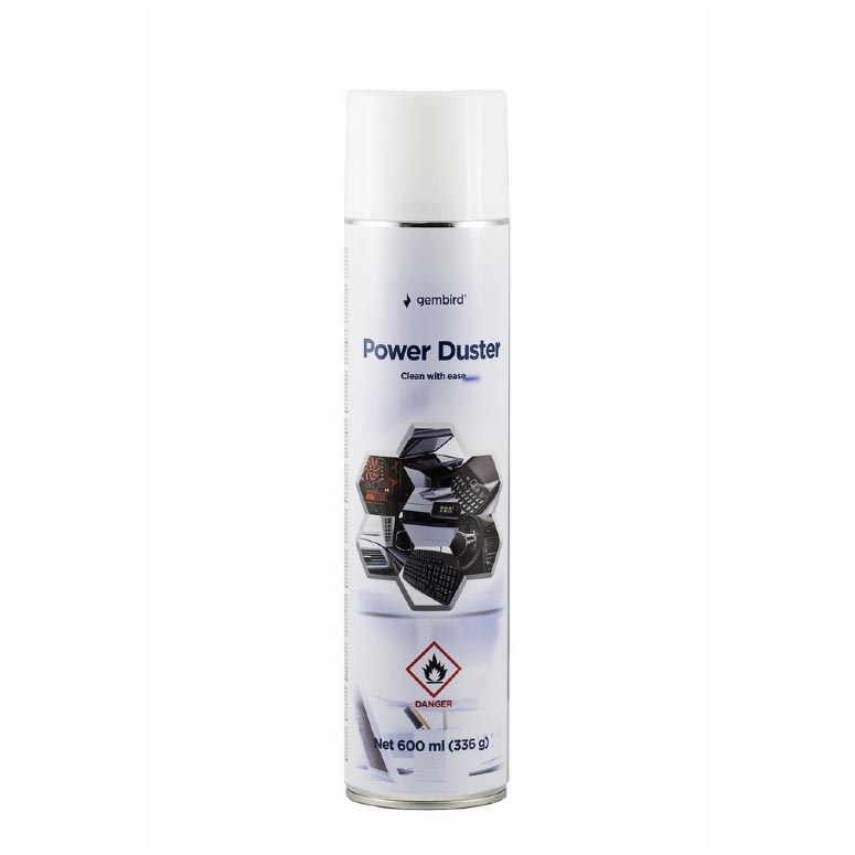 Garrafa AR COMPRESSO Gembird (600 ml) Gembird - Limpeza de eletrônicos - 600 ml, compresso