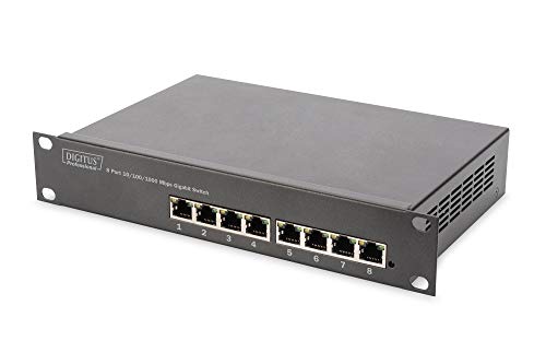 Digitus DN-80114 Gerido L2 Gigabit Ethernet (10/100/1000) Preto, Prateado Digitus - Concentradores e comutadores - l2 gigabit ethernet, cat6, preto prateado