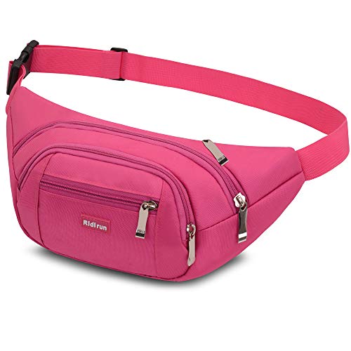 Bolsa de Ombro para Mulher RESISTENTE Á Água Ridirun - Bolsas de cintura - 13x25x5 cm, nylon, impermeável, preto