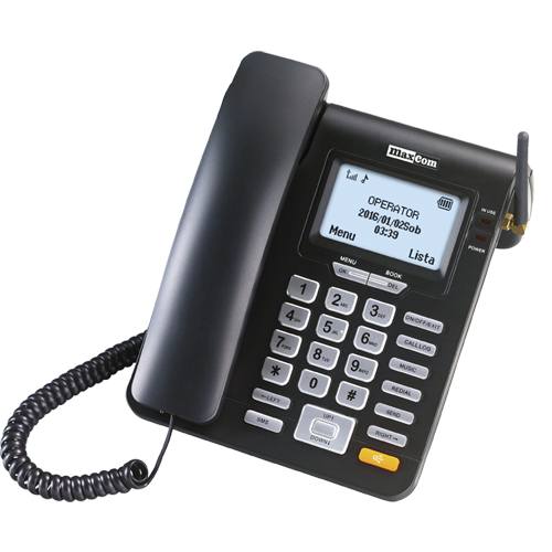 Telefone sem fio MAXCOM Comfort MM28D HS Preto, Azul Maxcom - Telefonia - sem fio, preto, azul