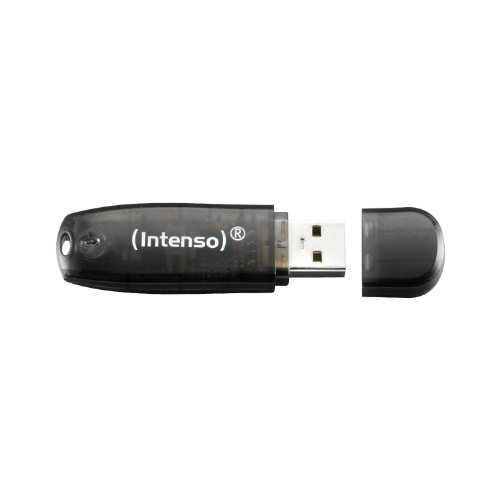 Intenso Rainbow Line unité à clés USB 16 Go USB type A Noir (Claviers et Souris PC) Intenso - Pen drives usb - 16 gb, usb 2.0, Type-A, plug & play