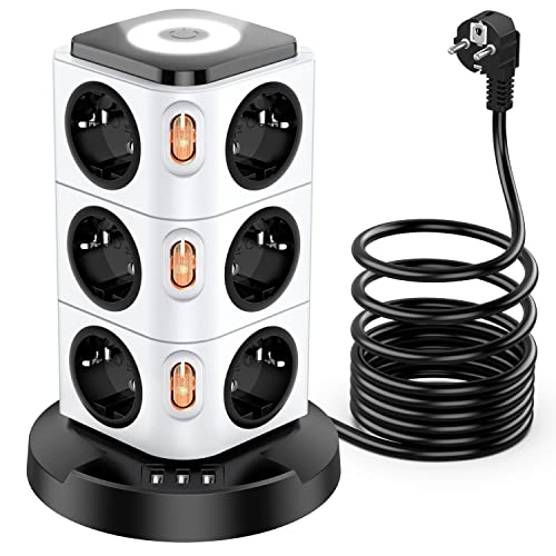 Extensão Elétrica CUC EX15USB (12 Tomadas - Tipo F - 1.8 m) Acodot - Filtros de linha e supressores de surtos - 12 tomadas, tipo f, 1.8m