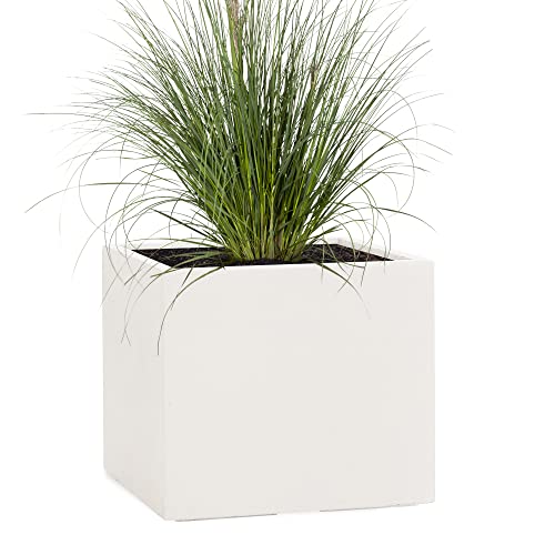 Vaso para Plantas PFLANZWERK Cube Arena (Cinzento - 46 x 55 x H 55 cm) Pflanzwerk® - Móveis de exterior - fibra de vidro, 46x55x55 cm, moderno, resistente
