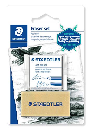 Borracha e Pincel de Limpeza STADTLER (Multicor) Staedtler - Borrachas - amassável, flexível, absorvente, correção