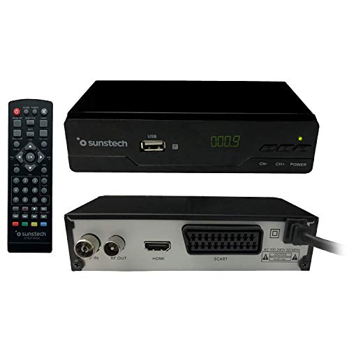 Receptor de TV SUNSTECH DTB210 HD (Full HD) SUNSTECH - Placas e adaptadores de sintonizador de tv - full hd, interface gráfica, 2 portas hdmi, entrada USB