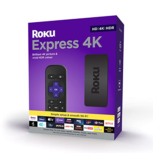 Roku Express (4K Ultra HD - Wi-Fi) - Cinzento ROKU - Projetores - 4k ultra hd, wi-fi, cinzento