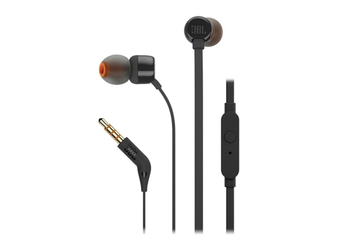 Auriculares com Fio JBL T110 (In Ear - Preto) JBL - Fones de ouvido e headsets - in ear, preto