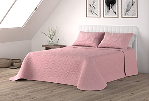 Cobertor VICTORIO & LUCCHINO Brescia Rosa (90x190cm) Liniva Home - Cobertores e edredons - poliéster, algodão, bordados, macio