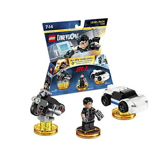 LEGO Dimensions: Mission Impossible Level Pack (Idade Mínima Recomendada: 7 anos) WARNER BROS - Acessórios para consoles de videogame - lego dimensions, mission impossible, level pack, 7 anos, ethan hunt, benji, jane claire, moto scrambler