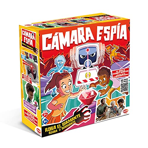Jogo de Tabuleiro BIZAK 30693271 (Idade Mínima Recomendada: 8 anos) Bizak - Câmeras de vigilância - jogo de tabuleiro, caixa em cartão, câmara de espionagem, diamante