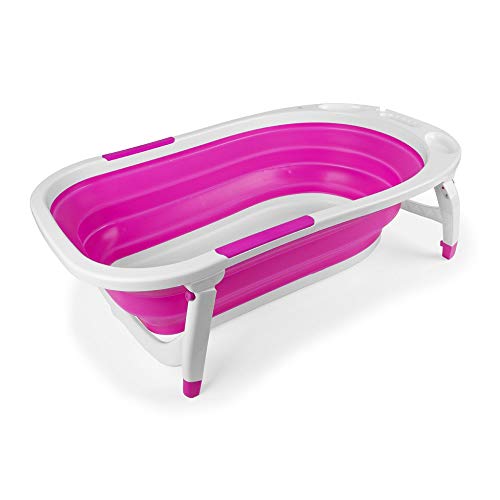 Banheira para Bebês INTERBABY Rosa (Plástico) Interbaby - Banheiras para bebês e assentos de banho - plástico, antideslizante, plegável, não tóxico