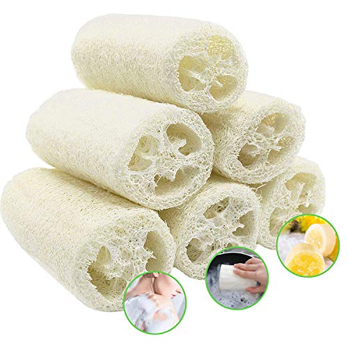 Escova de Limpeza Corporal LOOFAH NATURAL (6 Unidades) VDSOW - Esponjas de banho e buchas - escova, limpeza corporal, loofah natural