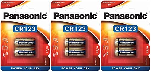 Pilha Recarregável PANASONIC CR123A (CR17345) Corporation Panas. - Baterias de uso geral - litio, cristal, 3V, preto