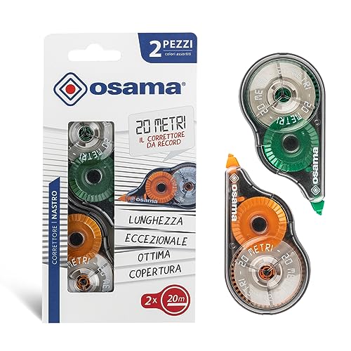 Fita Correctora OSAMA 8007404230707 (Azul) 
Marca:
Osama
 - Correção de fluídos, canetas e fitas - azul, 2 peças, 6,3 mm
