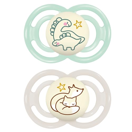 Chupeta MAM Shine (6 meses - 1.5 mm) (Caixa de 2) MAM - Chupetas e mordedores - 6 meses, 1.5 mm, SkinSoftTM Silicone, livre de bpa