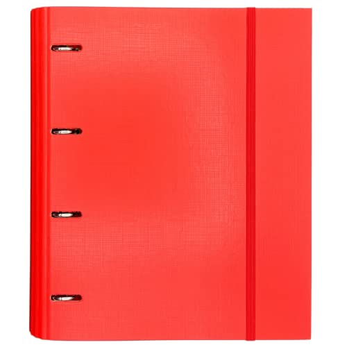 Dossier RAYLU PAPER 4 Anéis Vermelho (A4 - Capacidade: 100 folhas) Raylu Paper - Pastas Organizadoras - 100 folhas, a4, 60 g/m², plástico, vermelho