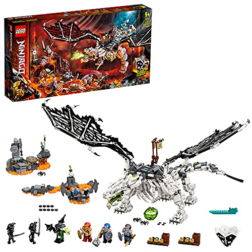 LEGO Ninjago - O Dragão do Feiticeiro Caveira - 71721 (Idade Mínima: 8) LEGO - Blocos de encaixe - lego, ninjago, dragao do feiticeiro caveira, construção, jogo, personagens
