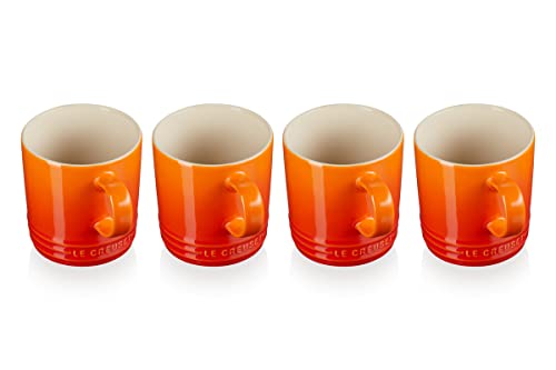 Conjunto de 4 Tazas LE CREUSET Preto (350 ml) Le Creuset - Copos e canecas - 4 tazas, 350 ml, cerâmica, design moderno