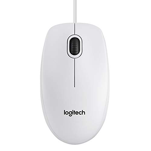 Rato LOGITECH B100 (Ótico - 800 dpi - Branco) Logitech - Ratos e trackballs - óptico, 800 dpi, branco
