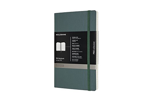Caderno e Bloco de Notas MOLESKINE Large Soft Cover - Verde (21 x 15 cm) Moleskine - Cadernos e bloco de notas - capa flexível, cantos arredondados, fecho elástico, tamanho 13x21cm