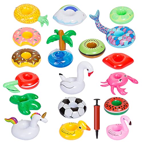 Conjunto 18 Copos Insufláveis GWHOLE com Inflador Gwhole - Brinquedos - 18 copos, insufláveis, inflador, festas, casamentos