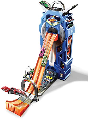 Hot Wheels City Power Garage e Parque de Estacionamento (Idade Mínima Recomendada: 3 anos) Hot Wheels - Brinquedos - garagem, parque de estacionamento, corrida, 3 anos