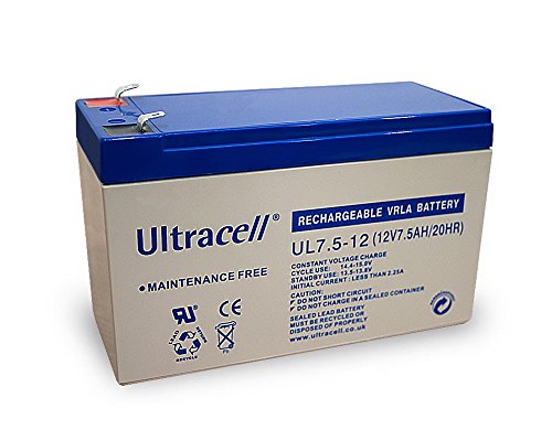 Bateria Recarregável Ultracell - 12V 7.5Ah NONAME - Baterias - recarregável, 12V, 7.5Ah