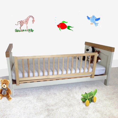 Barreira de segurança Safetots | Madeira natural Safetots - Móveis para bebês e crianças pequenas - madeira natural, segurança, barreira