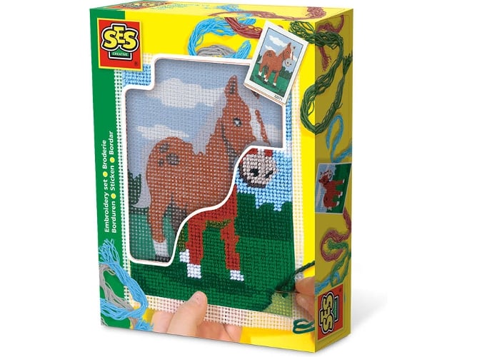Animais para Costura SES CREATIVE (Idade Mínima Recomendada: 4 anos) SES CREATIVE - Materiais de arte e artesanato - costura, 4 anos, animais
