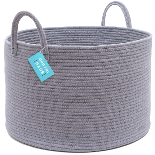 Cesto de Roupa Suja OrganiHaus 50 x 33 cm Cinza OrganiHaus - Cestos de roupa - orgânico, cinzento, 50x33cm