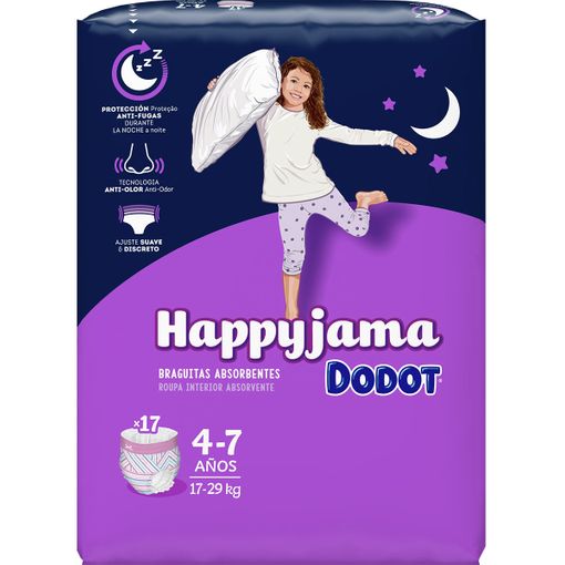 Fraldas DODOT Happyjama (Tam: 4 - 7 Anos) DODOT - Roupa interior - fraldas, dodot, happyjama, tam 4-7 anos
