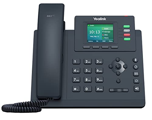 Telefone IP YEALINK SIP-T33G Cinzento Estação com Fios LED 4 Linhas Yealink - Telefonia - 4 linhas, secretária, viso incorporado, 2 porta ethernet