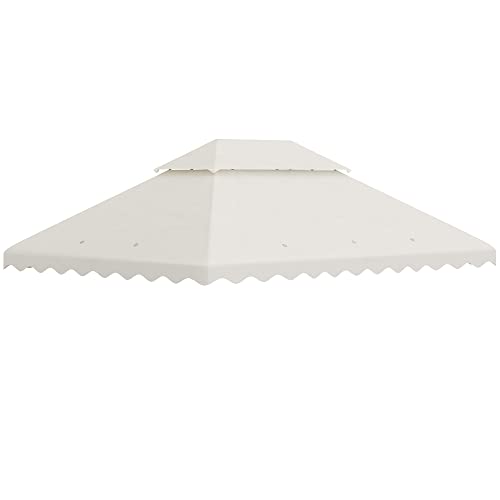 Dossel de Substituição Outsunny | 4 x 3 m - Creme Outsunny - Acessórios para toldos e gazebos - substituição, 4x3m, creme