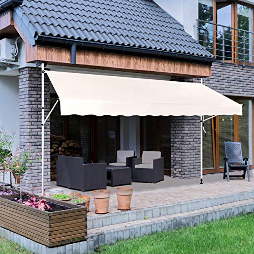 Toldo para Varanda STRATTORE (Bege - Algodão - 350x120cm) Strattore - Toldos - bege, algodão, 350x120cm