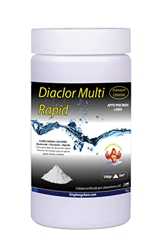 Chlorochoque 3 Ações Piscina DIACLOR Multirápido 1Kg AQUAPOOL CHEMICAL - Limpeza de piscinas e produtos químicos - multirápido, 1 kg