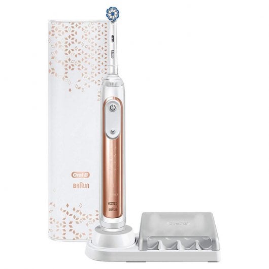 Escova de Dentes Elétrica ORAL B Genius 80324921 Rosa Oral-B - Escovas de dentes - inteligência artificial, proteção gengiva, crossaction, limpeza profunda