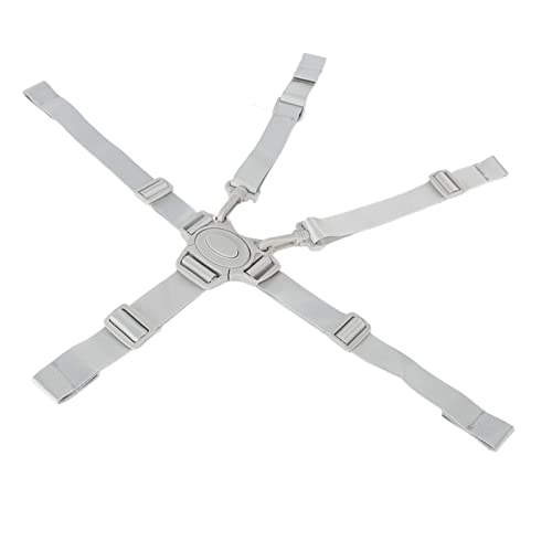 Arnês para Cadeira Alta 5 Pontos Cinzento MEETTIKEY - Móveis para bebês e crianças pequenas - cinzento, 5 pontos, cadeira alta