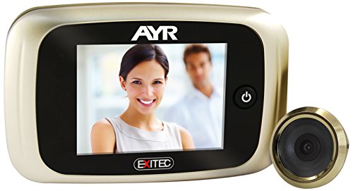Espelho Digital com Suporte para Parede Ayr 753 Níquel Mate e Latão EXITEC - Fechos de porta - digital, parede, níquel mate, latão
