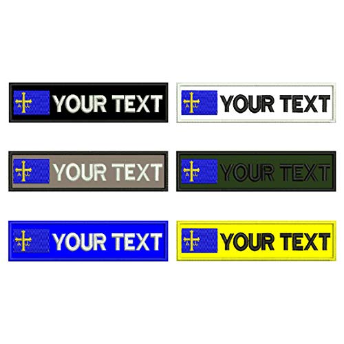 Patches para Roupa ASTURIAS Bandeira Espanhola de Astúrias Bordada CR PATCH FACTORY - Tecidos - bandeira, bordada, personalizável