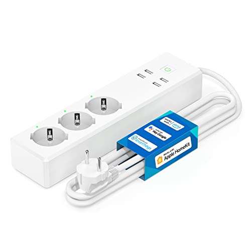 Extensão Elétrica MERoss 3 Tomadas + 4 Portas Usb Wifi 1.8 M meross - Filtros de linha e supressores de surtos - usb, wifi, 3 tomadas, 4 portas