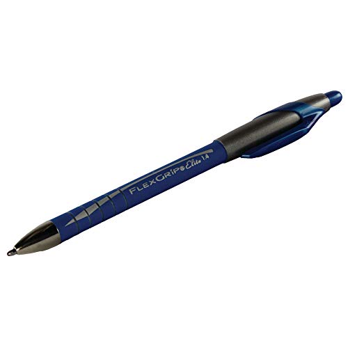 Esferográfica Papel Mate Ball Pen Flexgrip Elite Azul (12 Un) Paper Mate - Canetas - esferográfica, ponta flexível, biodegradável, 12 unidades
