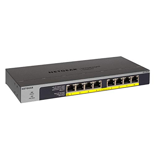 Switch NETGEAR GS108LP (8 Portas Gigabit - 2000 Mbps) Netgear - Concentradores e comutadores - 8 portas, gigabit, 2000 mbps