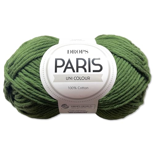 Frida's Wollhaus Drops Summer Cotton Paris Yarn Frida's Wollhaus - Fios - algodão 100%, fácil de usar, resistente ao calor