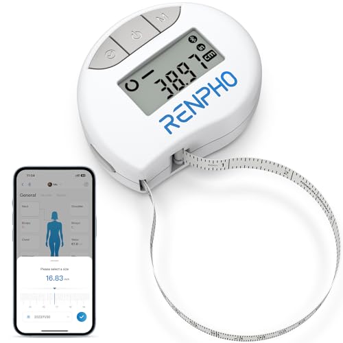 Cinto Inteligente RENPHO com Aplicação (Bluetooth) RENPHO - Fitas métricas - cinto inteligente, renpho, aplicação, bluetooth