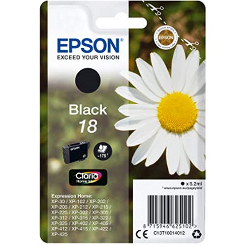 Epson Tinteiro Preto C13T18014012 (C13T180140) Epson - Cartuchos de toner e jato de tinta - preto, epson, tinteiro